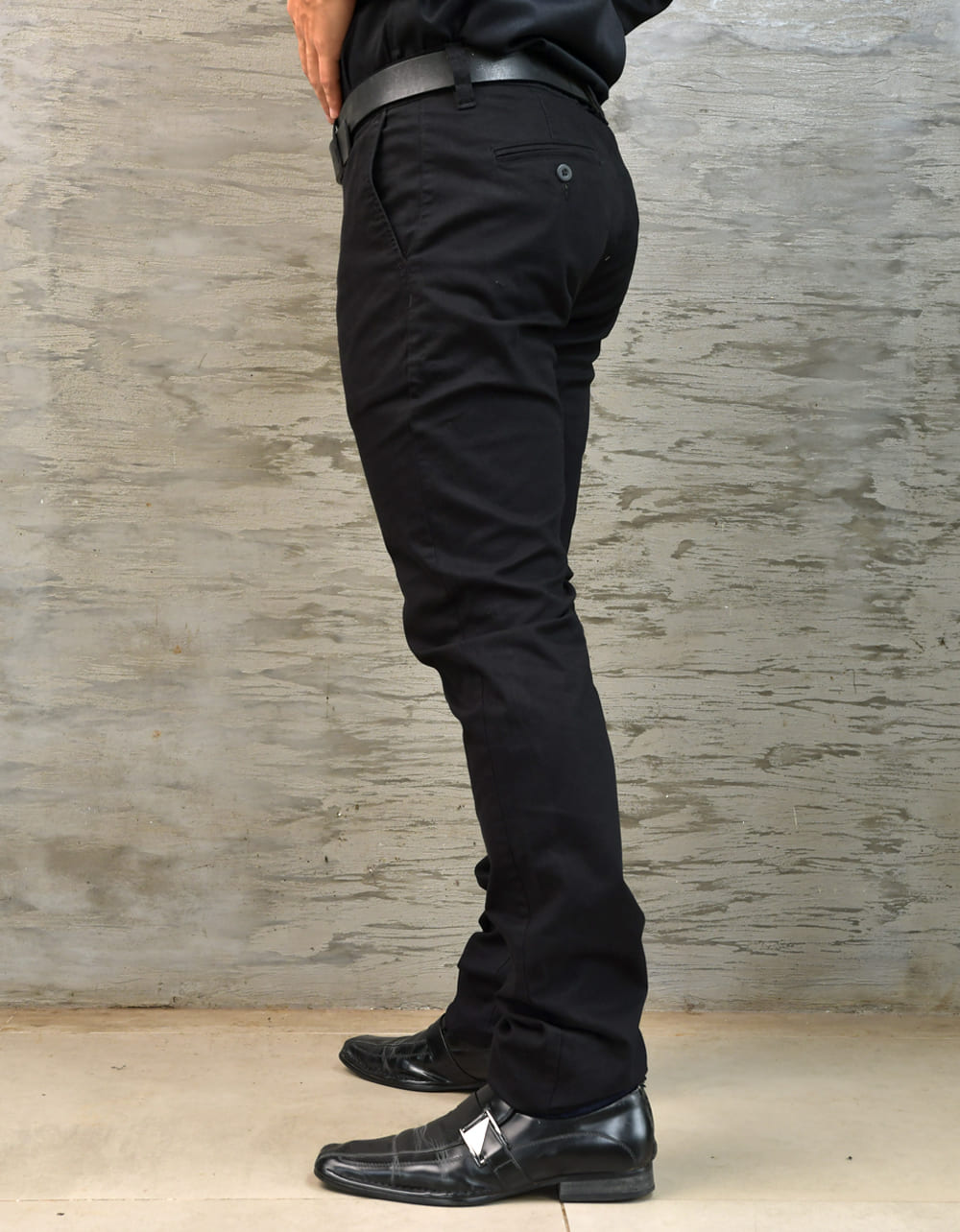 Pantalón Informal Stretch Color Negro