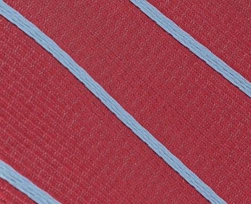 Corbata Semipitillo En Poliester Color Vino Tinto