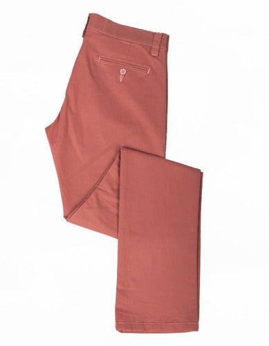 Pantalón Informal Stretch Color Coral
