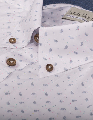 Camisa Manga Larga Miniprint Paisley - Moldería informal