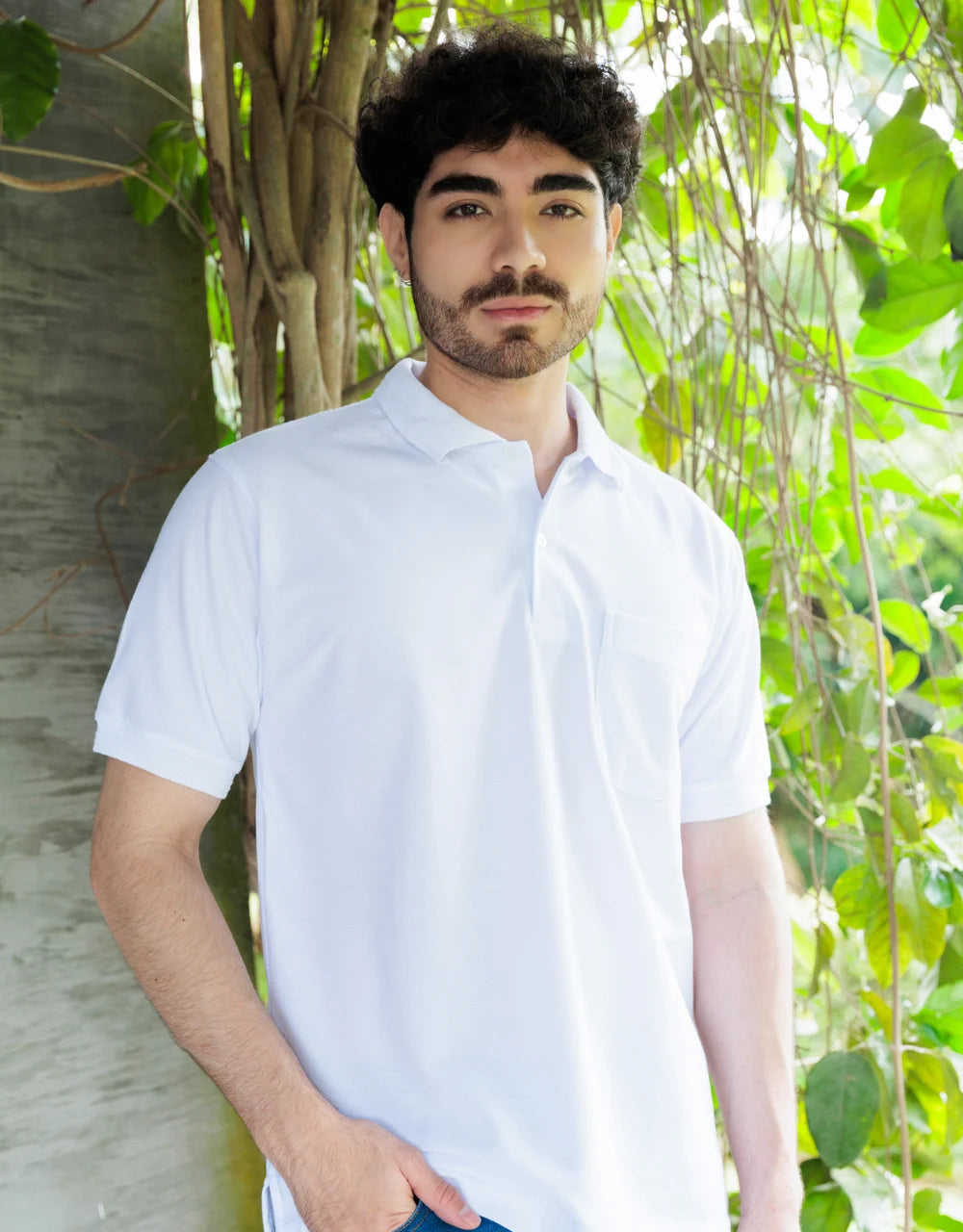 Camiseta Polo Blanca