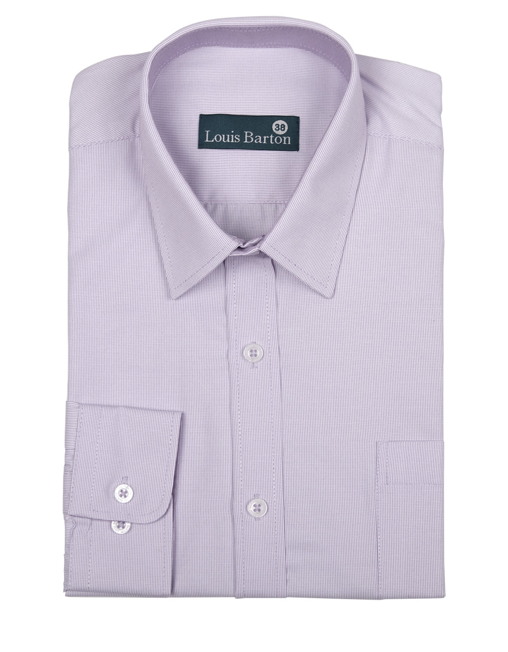 Camisa Manga Larga Lila Lineas Punteadas - Moldería slim