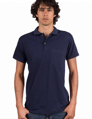 Camiseta Polo Solo Fondo Color Azul