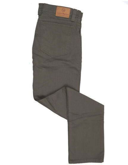 Pantalon clasico color gris satinado